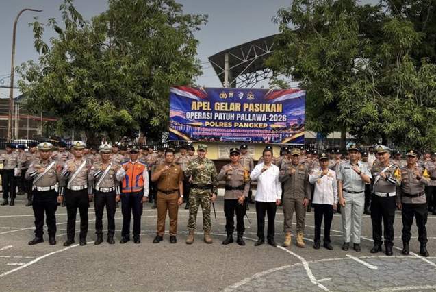 Wakil Ketua DPRD Pangkep Andi Ilham Zainuddin Hadiri Apel Operasi Patuh Pallawa 2026