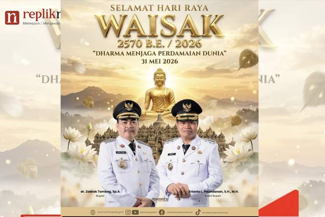 Pemkab Tana Toraja: Selamat Hari Raya Waisak, Dharma Menjaga Perdamaian Dunia