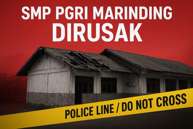 Pelaku Pengrusakan SMP PGRI Marinding Segera Diseret ke Pengadilan