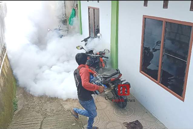 Antisipasi Penyebaran DBD, Dinkes Tator Lakukan Fogging