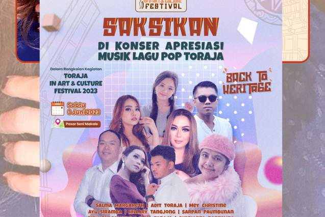 Saksikan Penampilan Penyanyi Ternama Toraja dan Orchestra True Light di Panggung Konser TACF