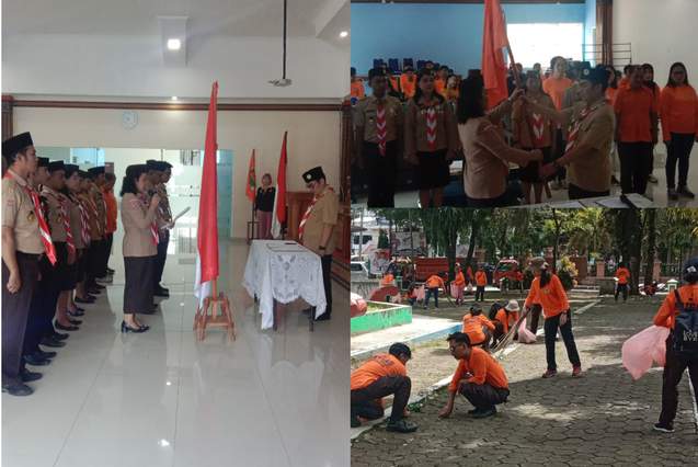 Resmi Dilantik, Satgas Pramuka Peduli Tana Toraja Langsung Action