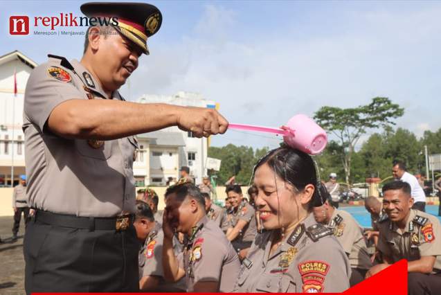 28 Personil Polres Toraja Utara Naik Pangkat di Awal Tahun 2026