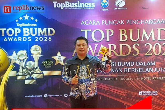 7 Bulan Menjabat, Ekawanto Saba Bawa Perumda Tirta Buisun Tana Toraja Raih Top BUMD Awards 2026
