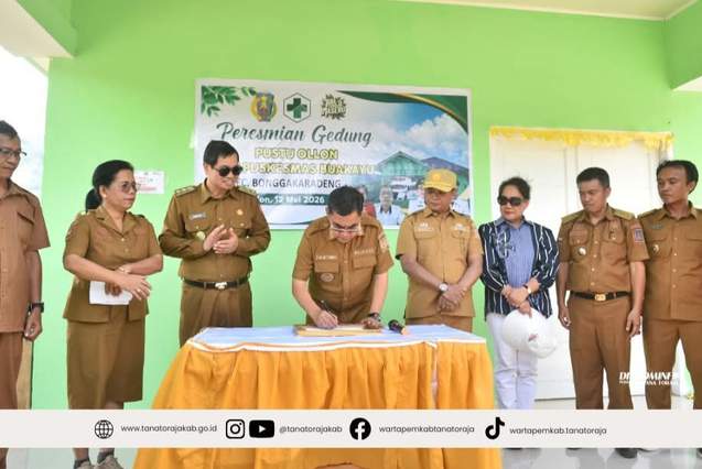 Pustu Ollon Diresmikan, Bupati: Perluas Pelayanan Kesehatan hingga Pelosok